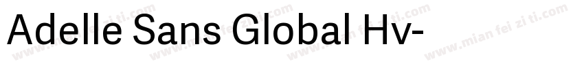 Adelle Sans Global Hv字体转换
